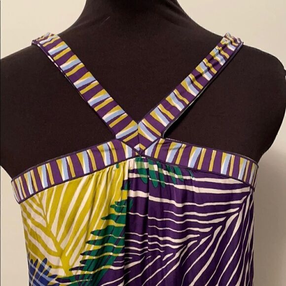 BCBG size small floral print strapless dress beach coverup - Picture 2 of 6